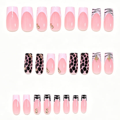 Creative Abstract Press-On Nail Art Set Acalora