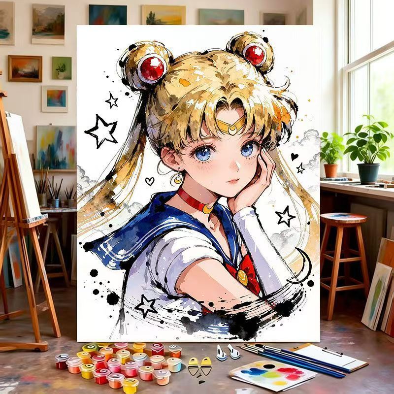 Illustrated Character Canvas Art Print Kalsten