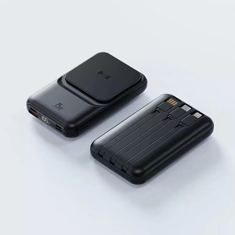 Portable Wireless Charger with Integrated Multi-Charging Station Kalsten