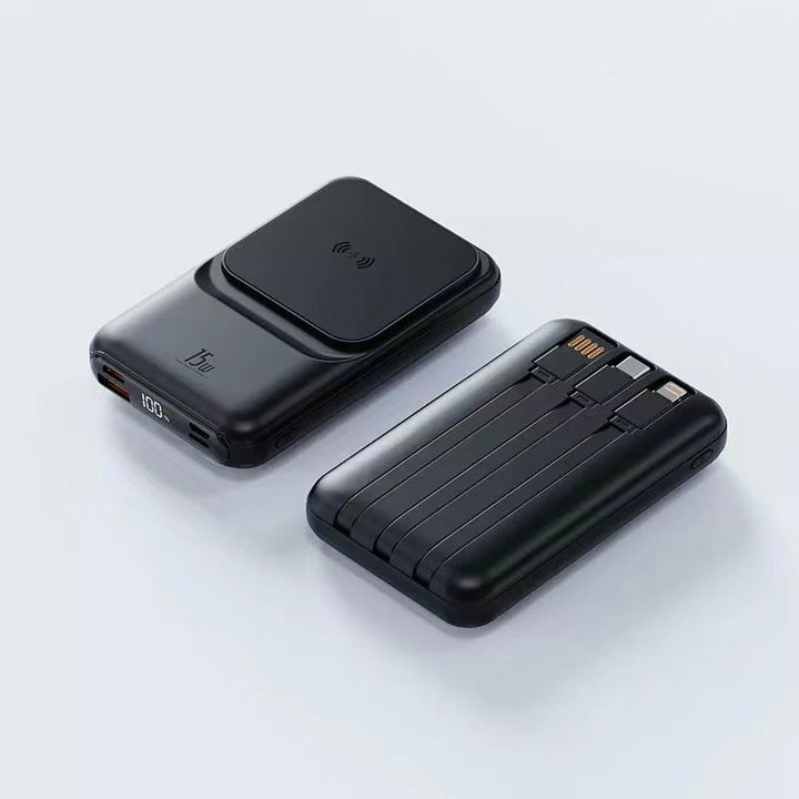 Portable Wireless Charger with Integrated Multi-Charging Station Kalsten