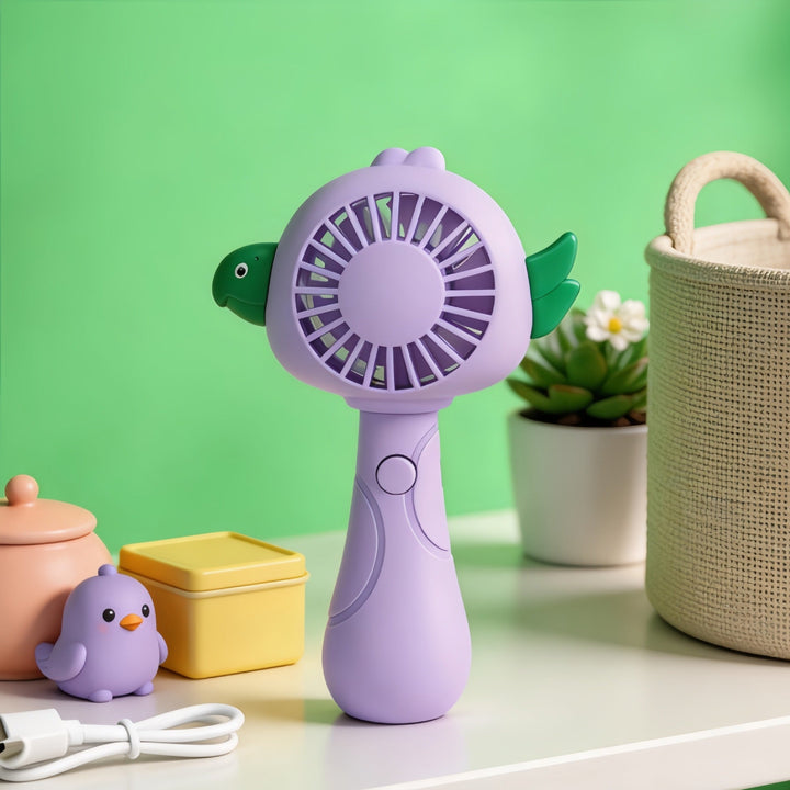 Ladies portable hand fan in playful bird design Kalsten