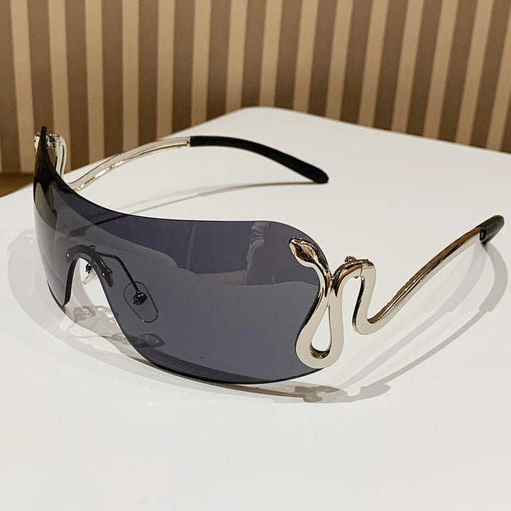 Women's Fashion Oversized Sunglasses with Innovative Metal Frame and Unique Design Kalsten