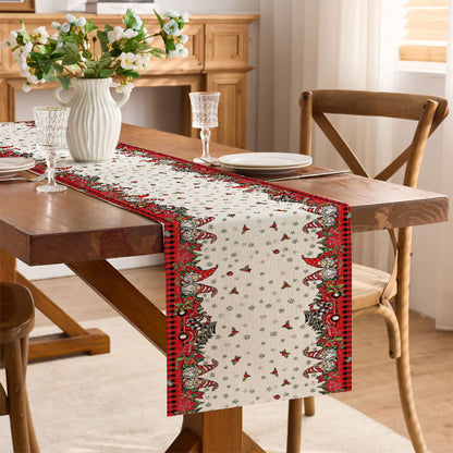 Decorative Holiday-Themed Table Runner