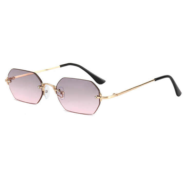 Women's fashionable octagonal sunglasses with elegant metal frame Kalsten