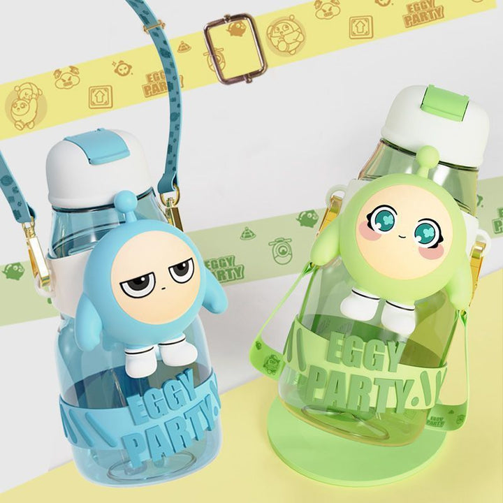 Women’s water bottle with interactive design and stylish character element Kalsten
