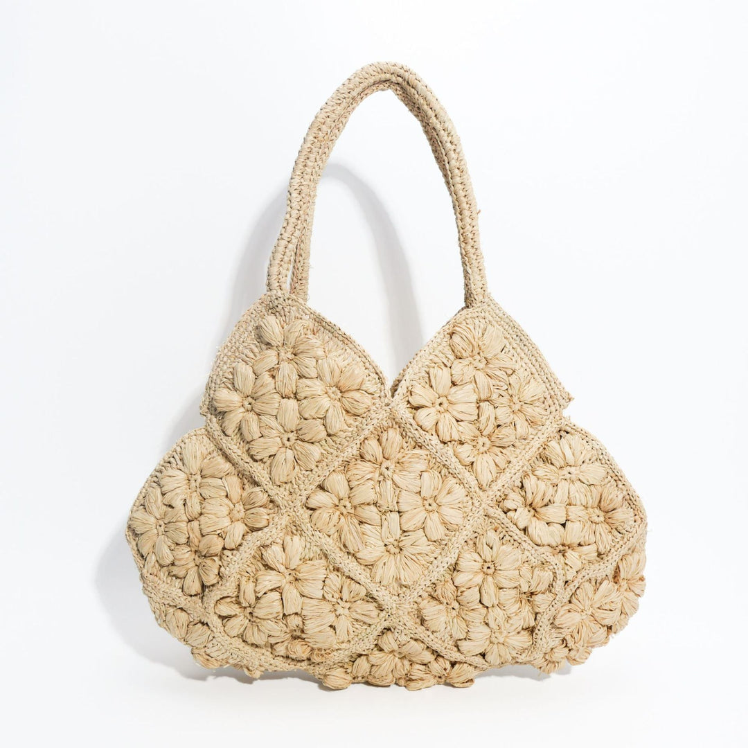 Handcrafted crossbody bag with floral decorative embroidery Kalsten