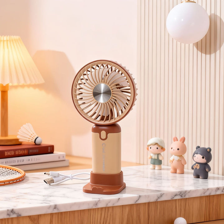 Women's Portable Hand Fan with USB Charging Function Kalsten