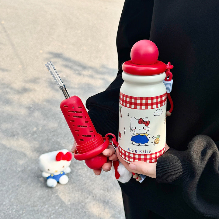Women Creative Water Bottle with Cute Pendant Kalsten