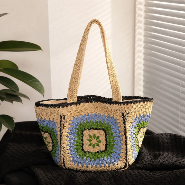 Hand-knotted cotton tote bag Kalsten