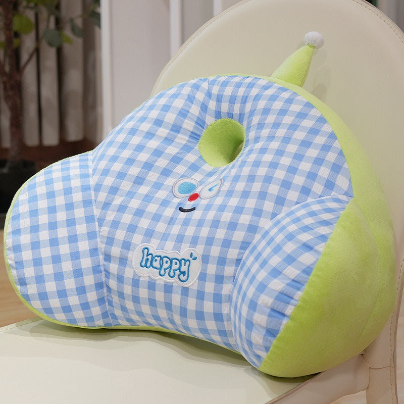 Plush back support pillow with casual design Kalsten