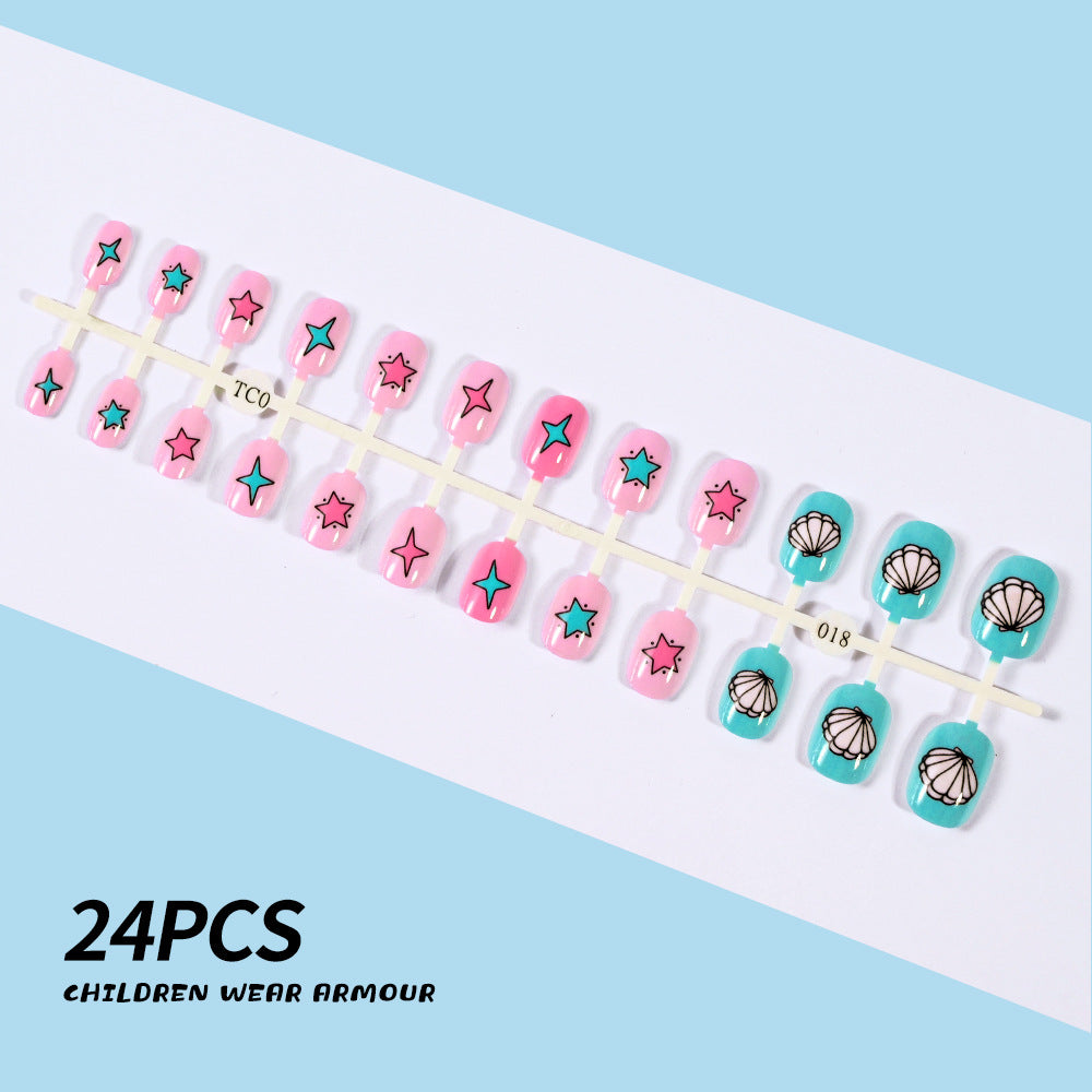 Children's Fun-Themed Press-On Nail Set Kalsten