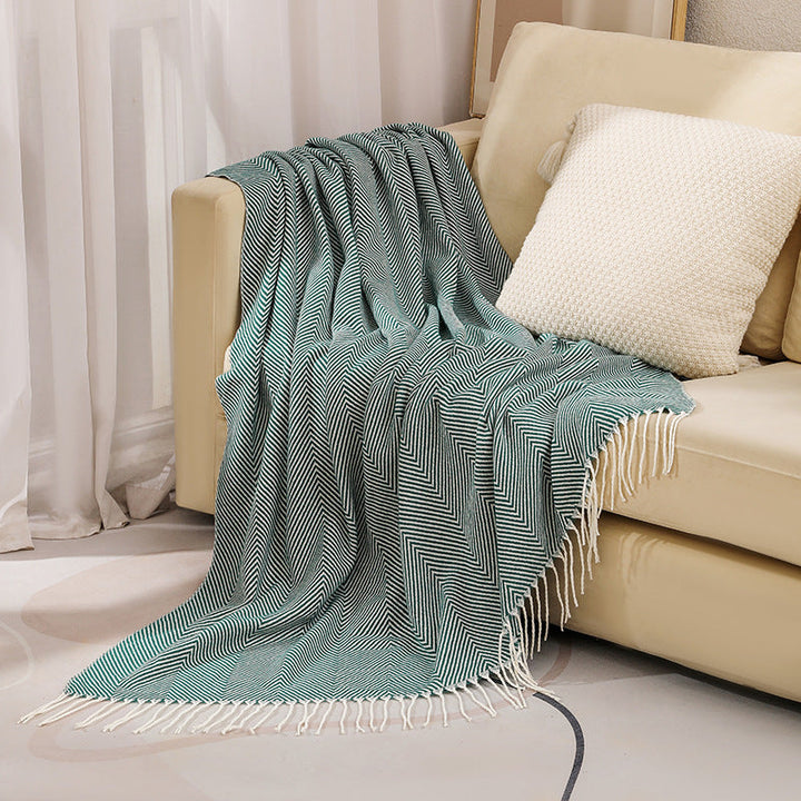 Women's stylish and soft zigzag blanket Kalsten