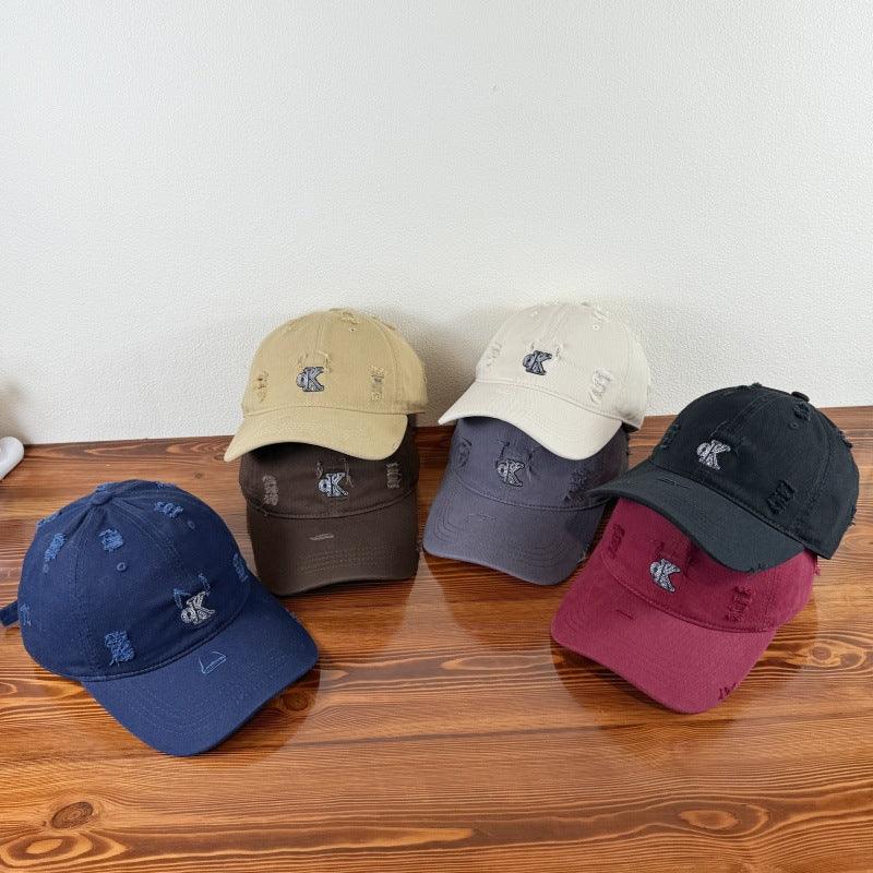Men's Distressed Adjustable Baseball Cap Kalsten