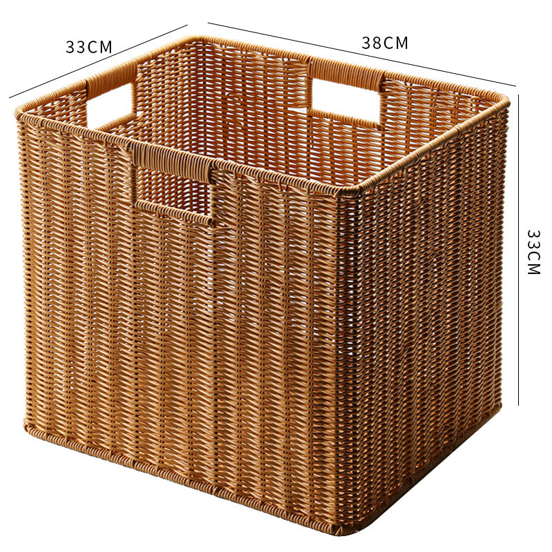 Stylish Rectangular Wicker Storage Bin Kalsten