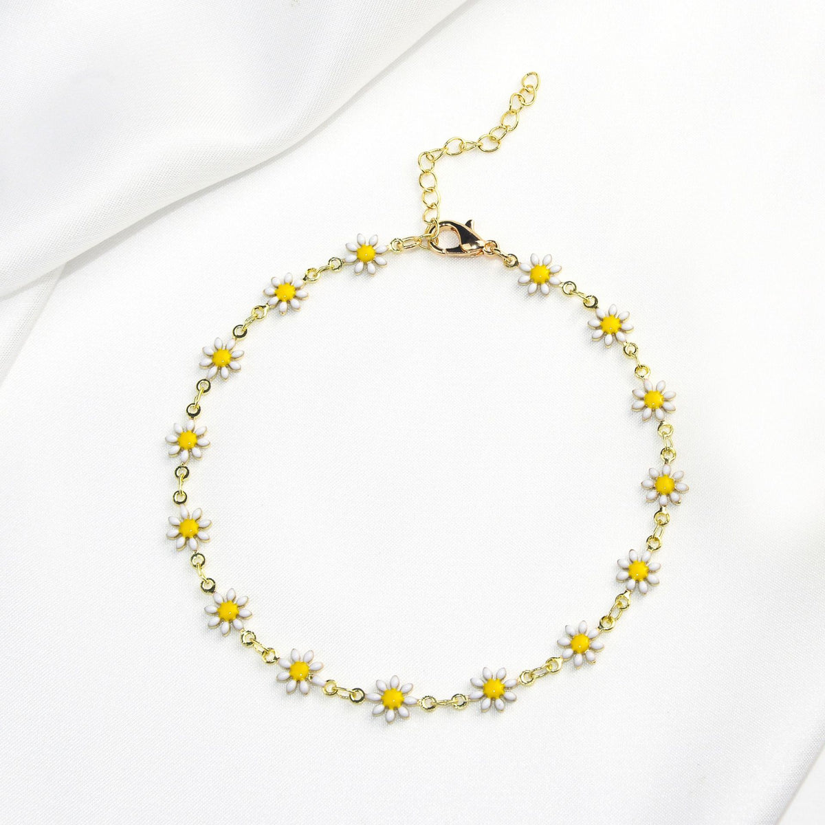 Colorful Floral Chain Bracelet Acalora