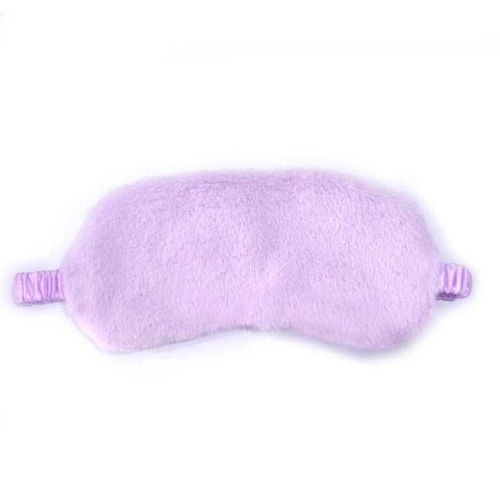 Women's fluffy ergonomic eye mask with adjustable satin band and soft faux fur cover Kalsten