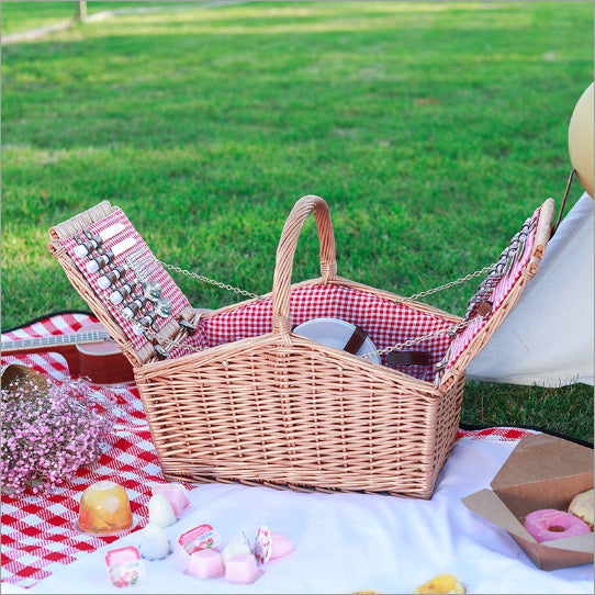 Women's picnic basket with integrated cutlery set and cooling compartment Kalsten