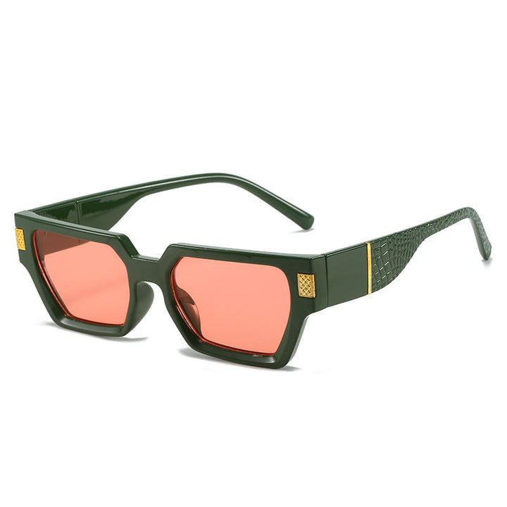 Ladies fashionable sunglasses with unique geometric frame and luxurious details Kalsten