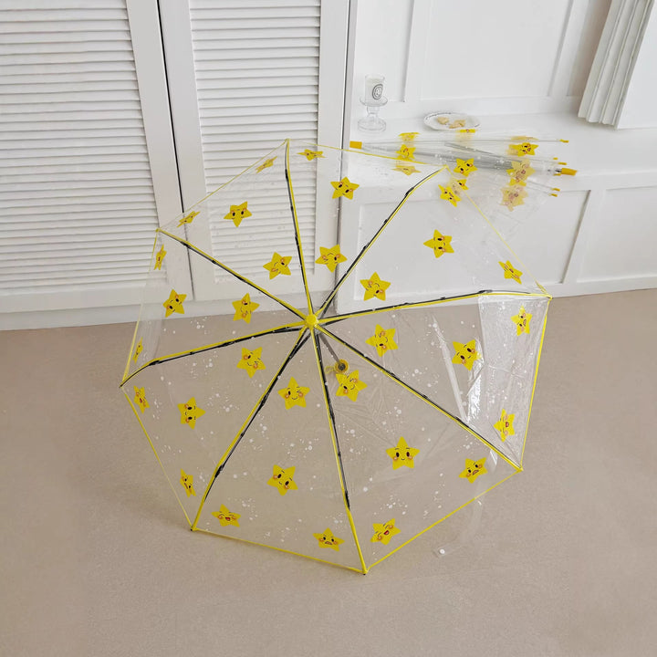 Ladies foldable umbrella with particularly playful star design Kalsten