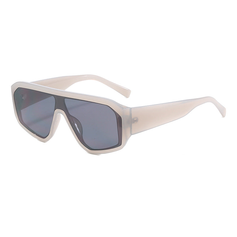 Women Fashionable Oversized Sunglasses in Futuristic Design Kalsten