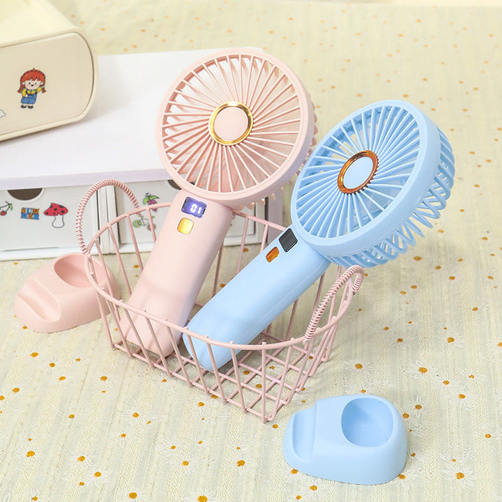 Women's Portable Hand Fan with Energy-Efficient USB Charging Function Kalsten