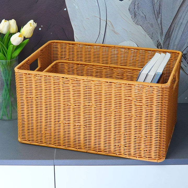 Ladies multi-purpose basket made of woven material Kalsten