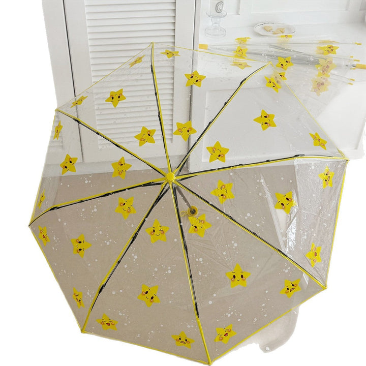 Ladies foldable umbrella with particularly playful star design Kalsten