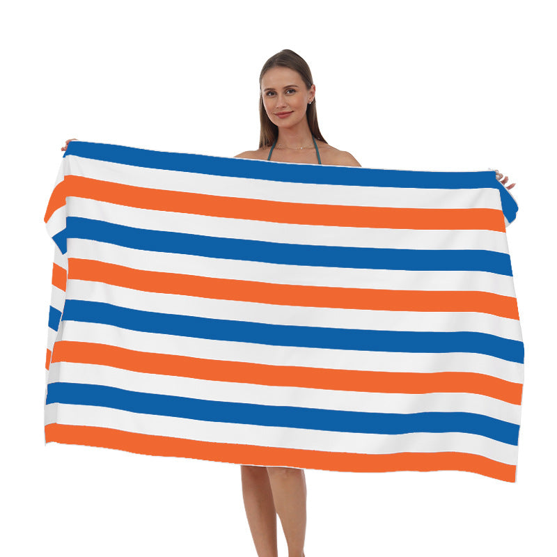 Beach towel with modern, wide stripe pattern Kalsten