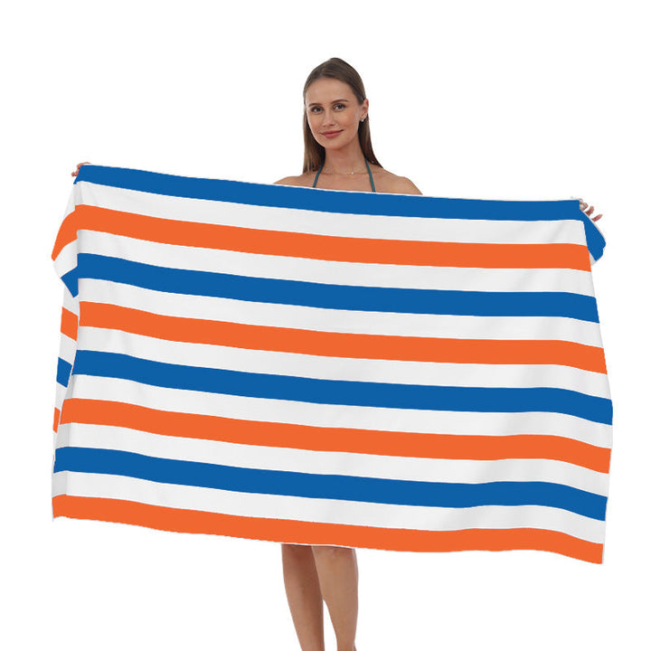 Beach towel with modern, wide stripe pattern Kalsten