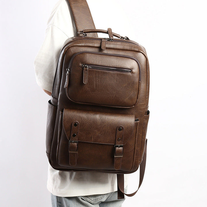 Stylish Multi-Purpose Leather Backpack Kalsten