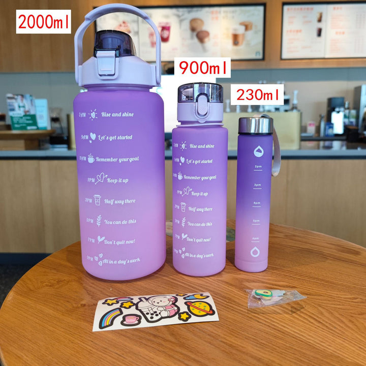 Ladies Motivating Water Bottle with Time Markers Kalsten