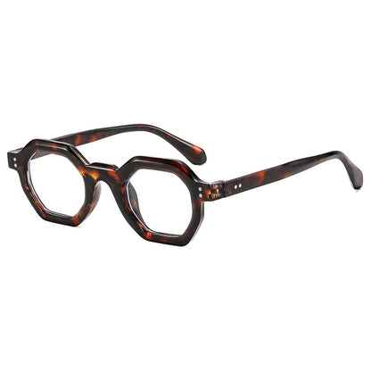Women's octagonal sunglasses with fashionable pattern and UV protection Karnz