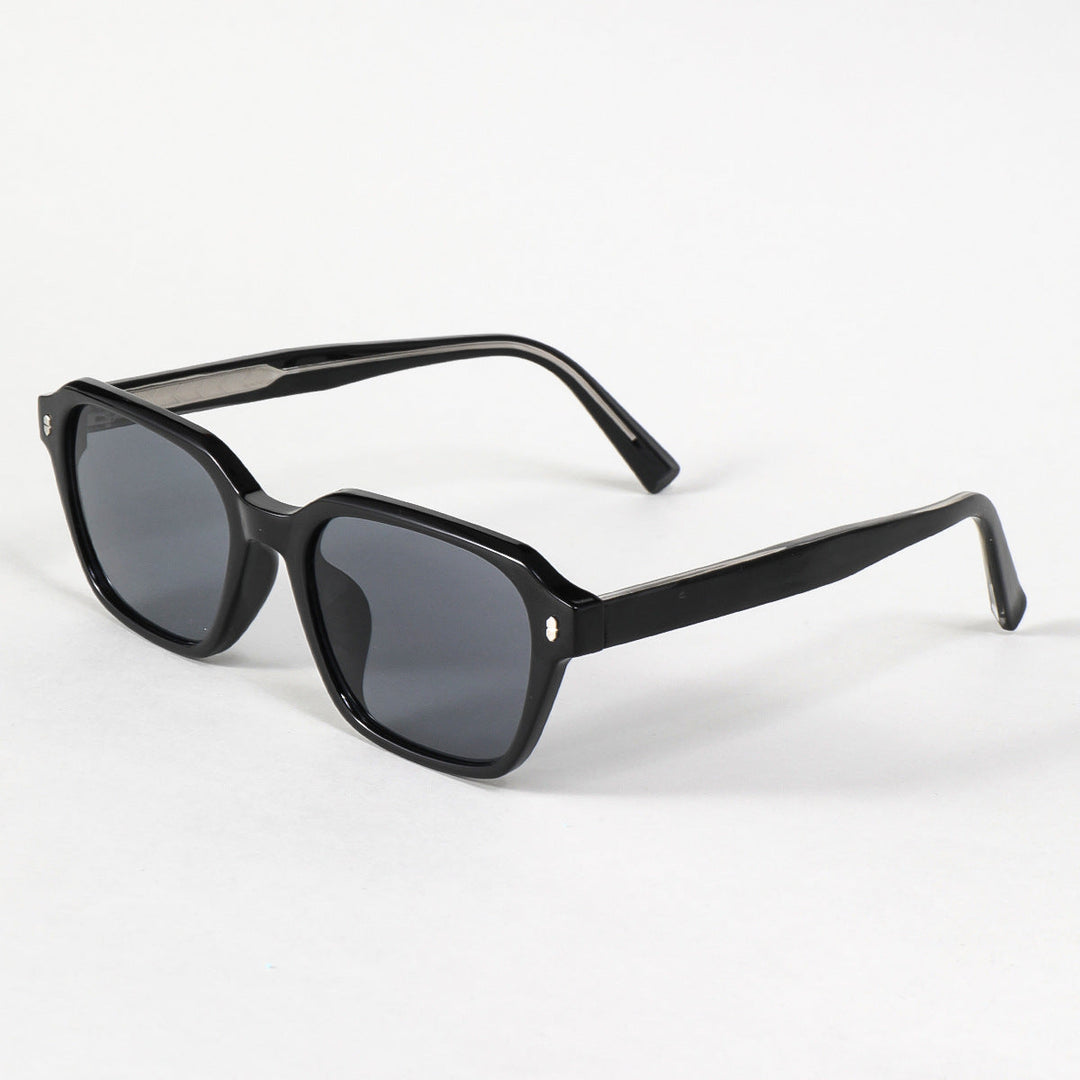 Women's rectangular sunglasses with trendy transparent frame Kalsten