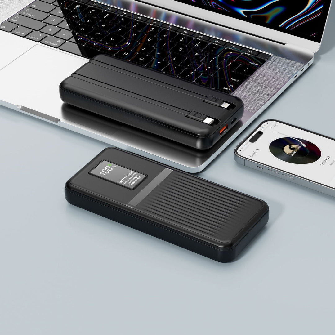 Portable power bank with state-of-the-art fast charging technology and digital display Kalsten