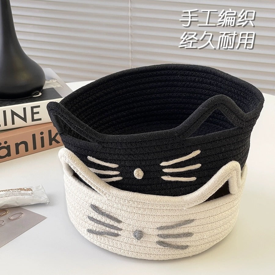 Women Playful Storage Basket in Cat Design Kalsten