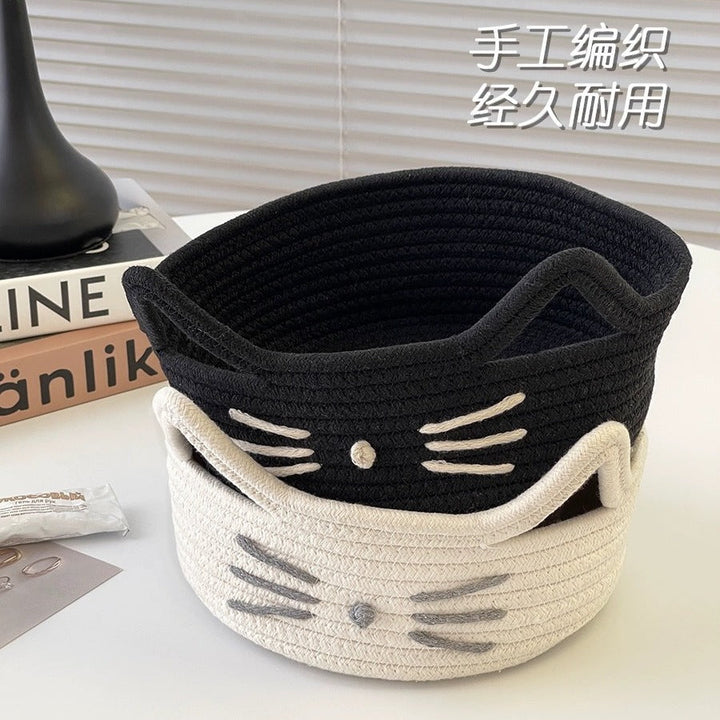 Women Playful Storage Basket in Cat Design Kalsten