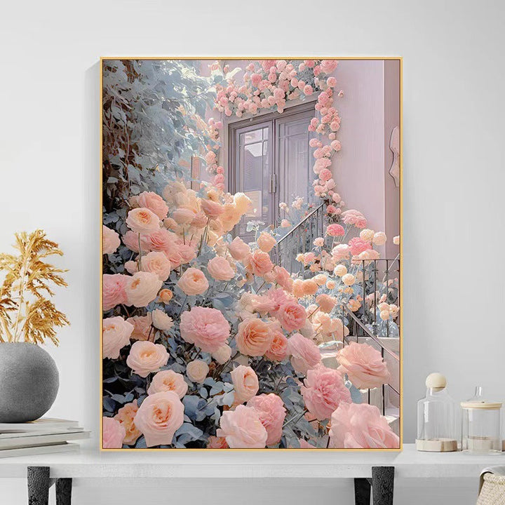 Floral Garden Scene Wall Art Kalsten