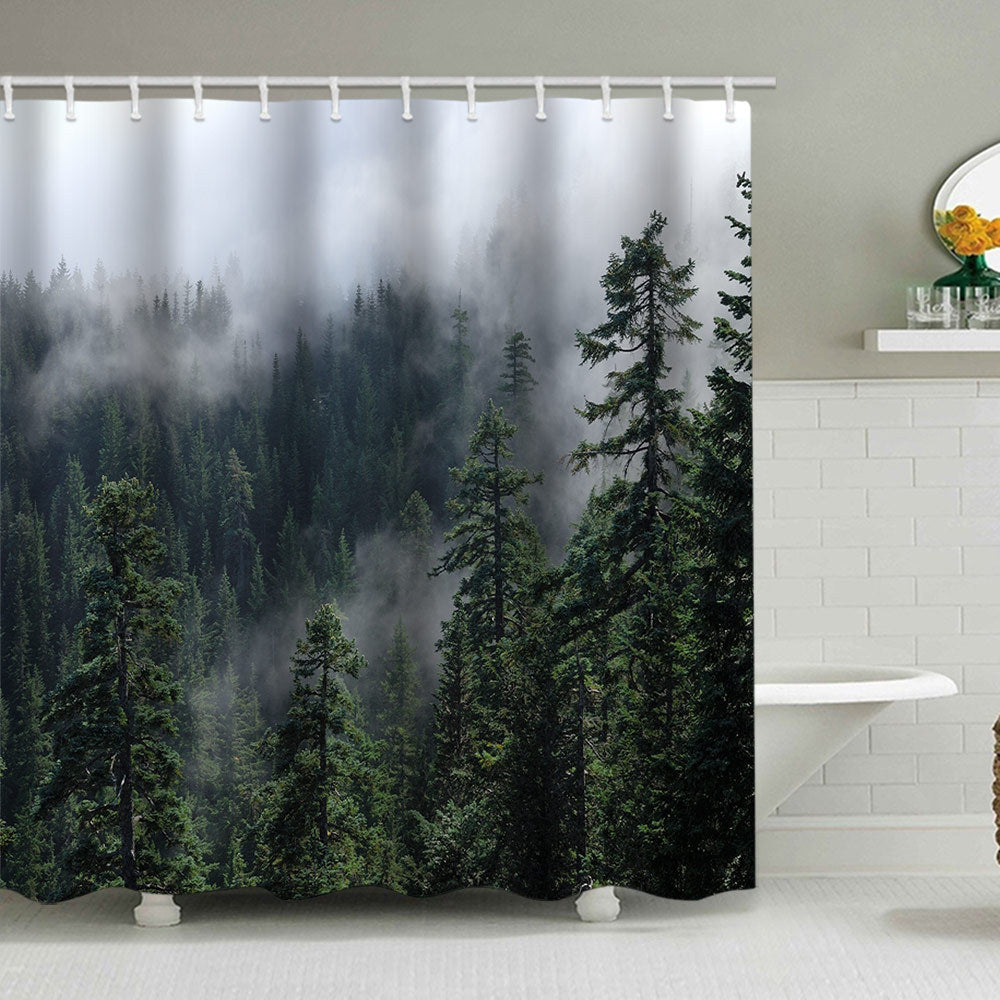 Forest Serenity Shower Curtain Kalsten