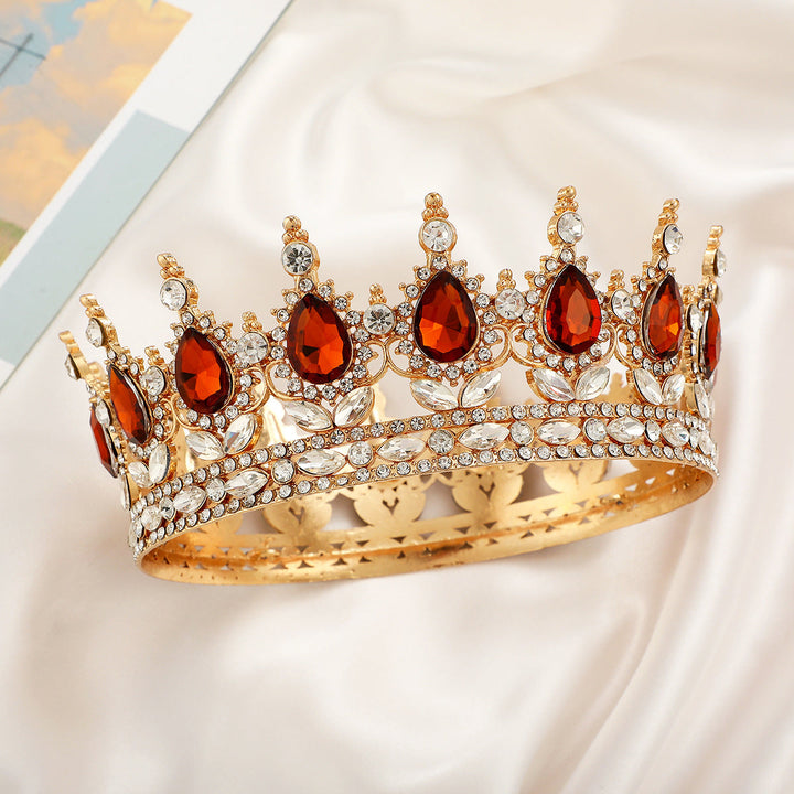 Ladies Luxurious Festive Crown with Shining Gemstones Kalsten