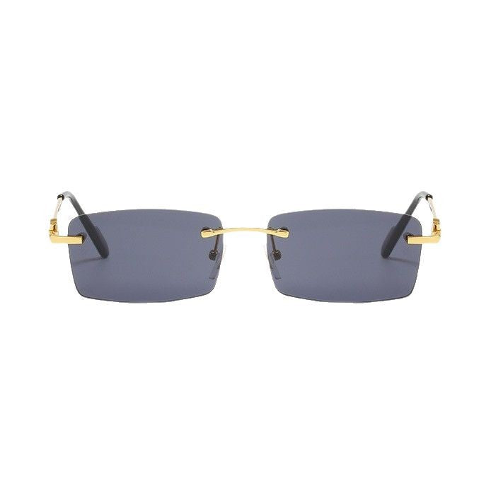 Women rectangular designer sunglasses with elegant metal frame Kalsten