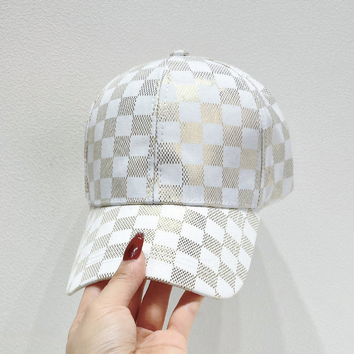 Women's Mesh Checkered Baseball Cap Kalsten
