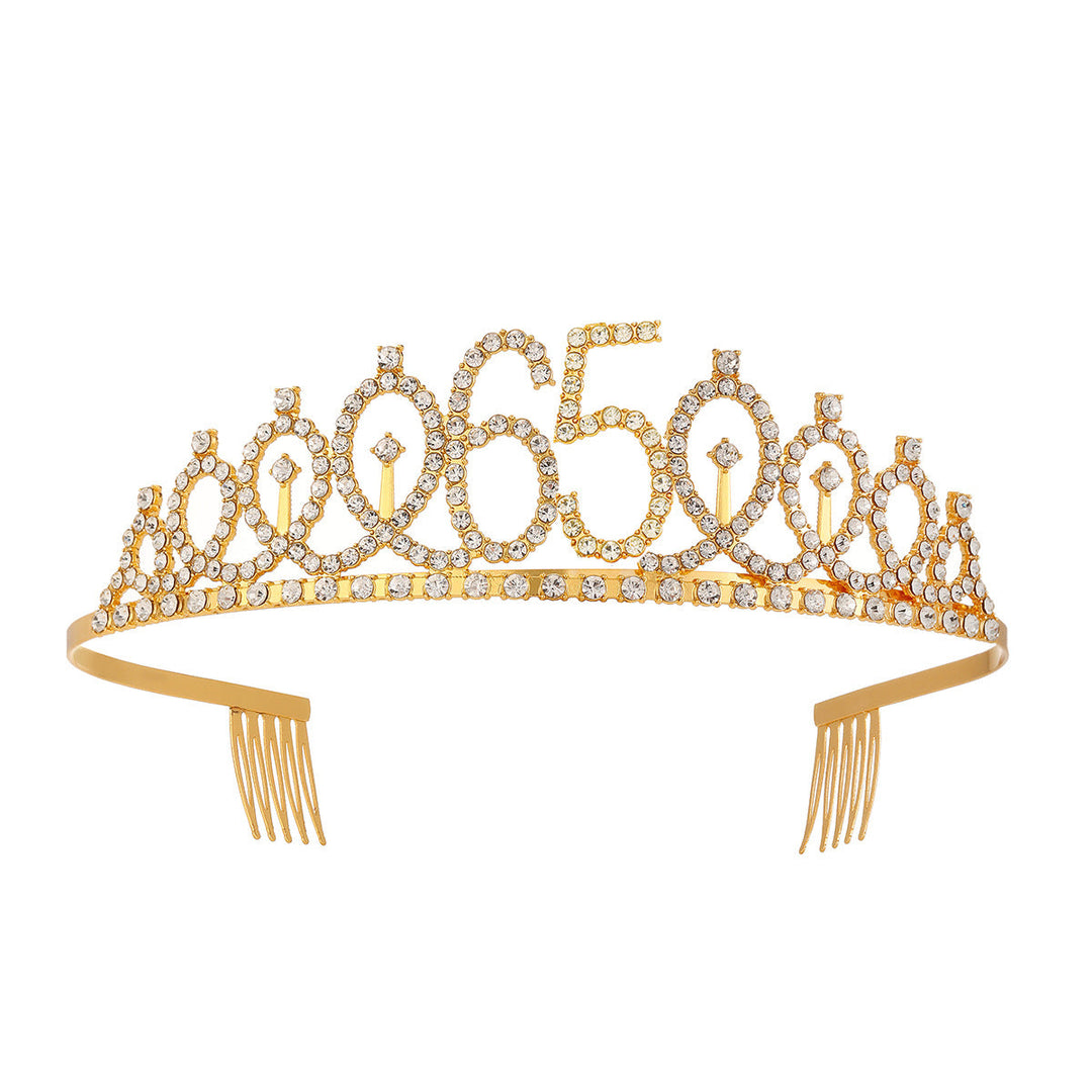 Women's Crystal-Embellished Tiara with Elegant Design Kalsten
