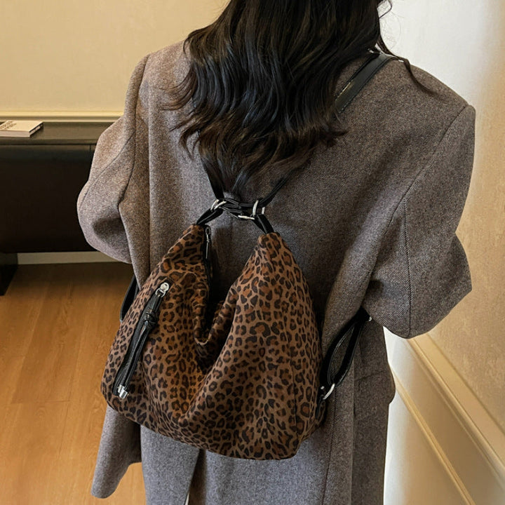 Chic Leopard Print Hobo Bag Kalsten