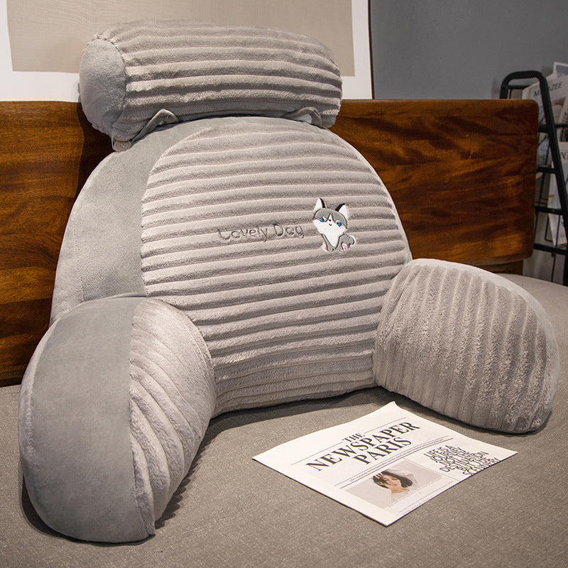 Plush back support pillow in toast design Kalsten