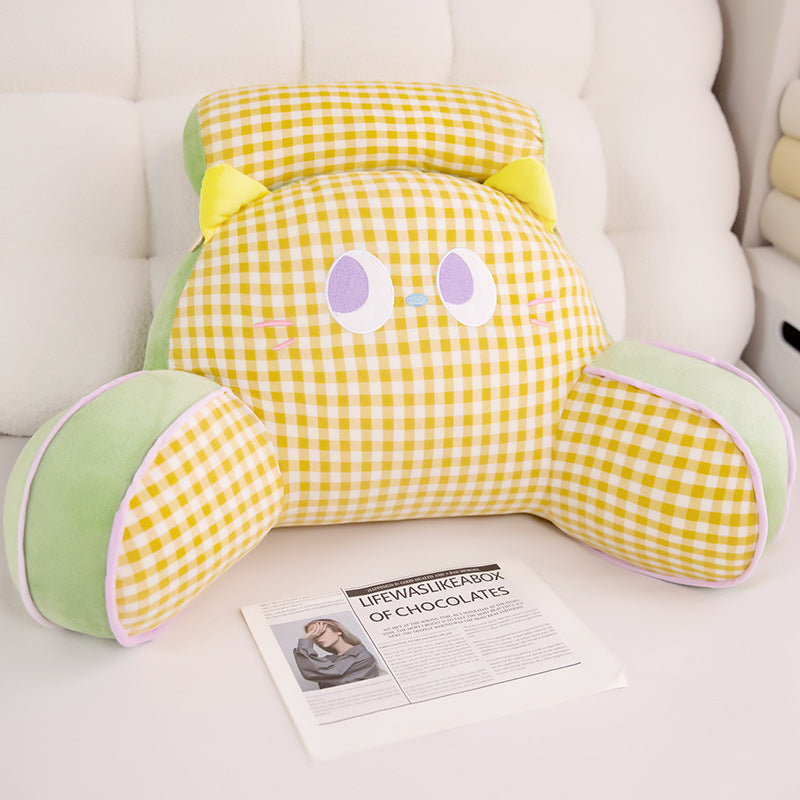 Funny plush back support pillow in cat design Kalsten