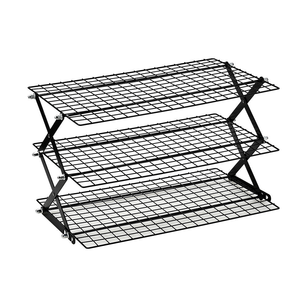 Foldable Kitchen Rack Made of Sturdy Metal Grid Kalsten