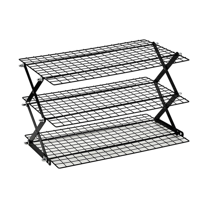 Foldable Kitchen Rack Made of Sturdy Metal Grid Kalsten
