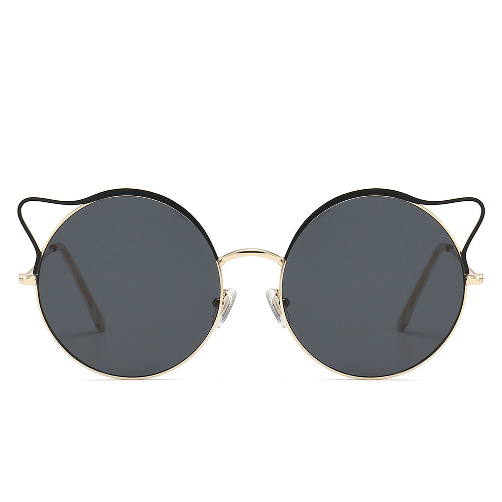 Fashionable Cat-Eye Sunglasses with Mirrored Lenses Kalsten
