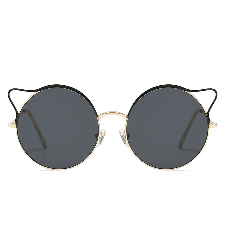 Fashionable Cat-Eye Sunglasses with Mirrored Lenses Kalsten