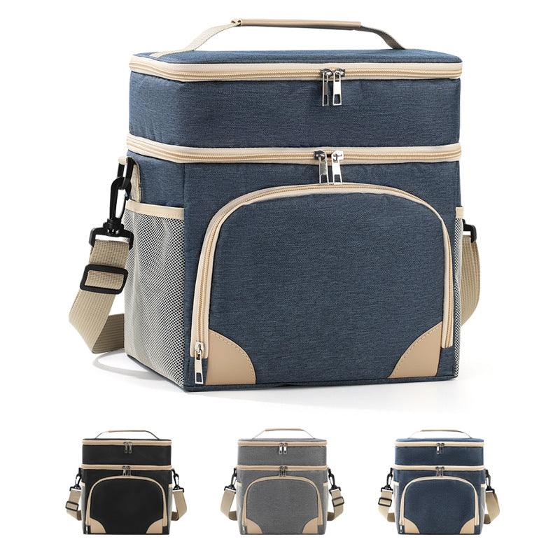 Insulated cooler and picnic bag with practical carrying strap Kalsten